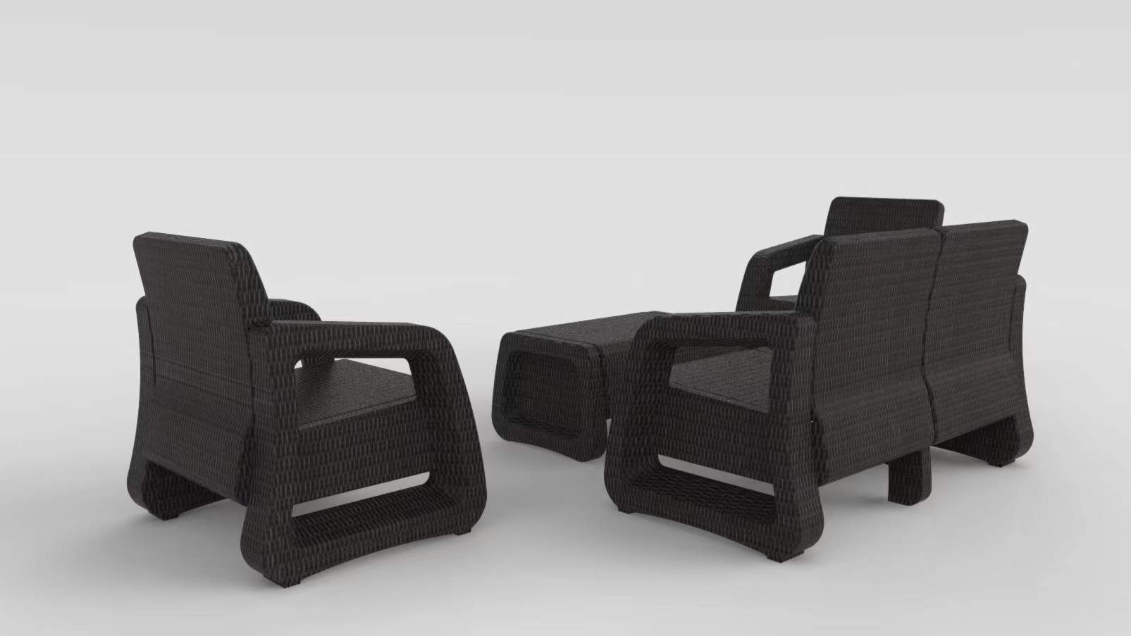 Outdoor sofa, PET texture is more fashionable.，