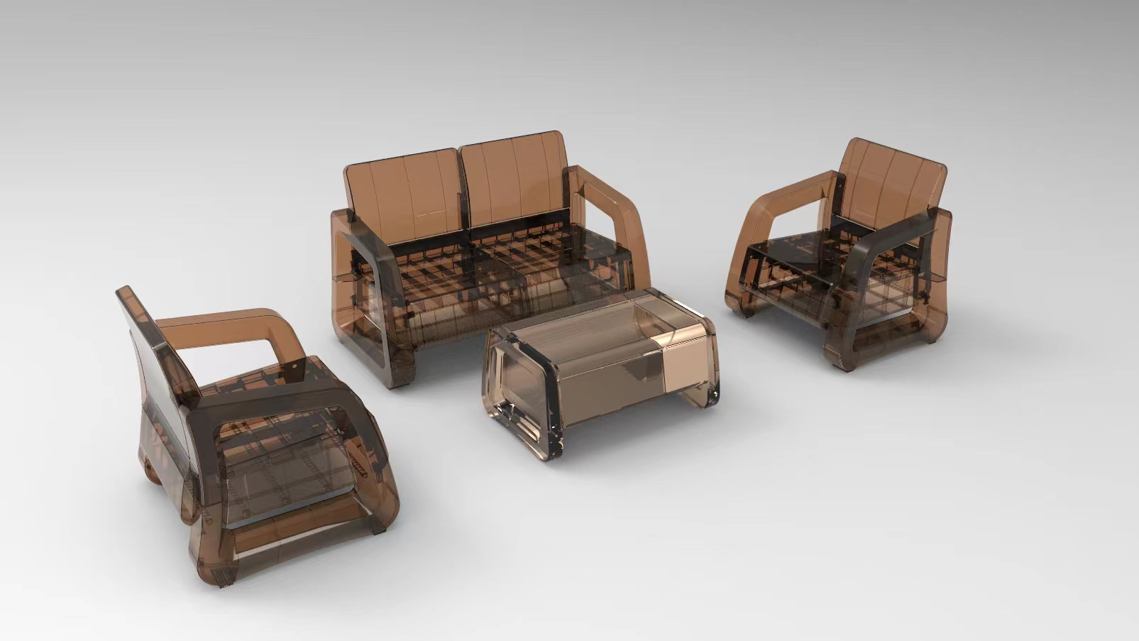 Outdoor sofa, PET texture is more fashionable.，