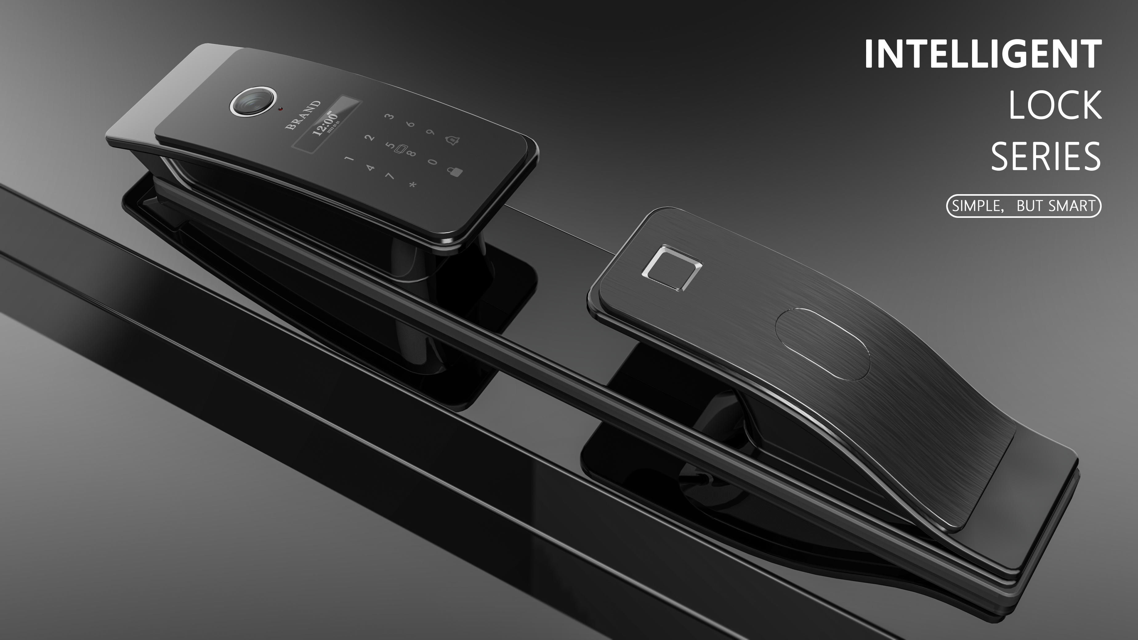 Intelligent lock，Face recognition，Fingerprint unlock，