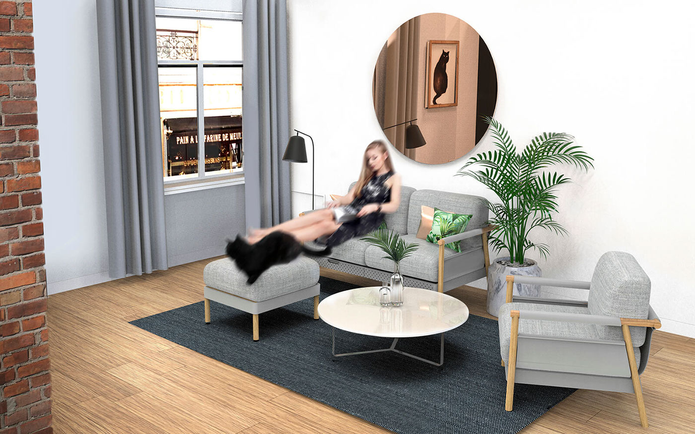 motion，furniture，PLANK，