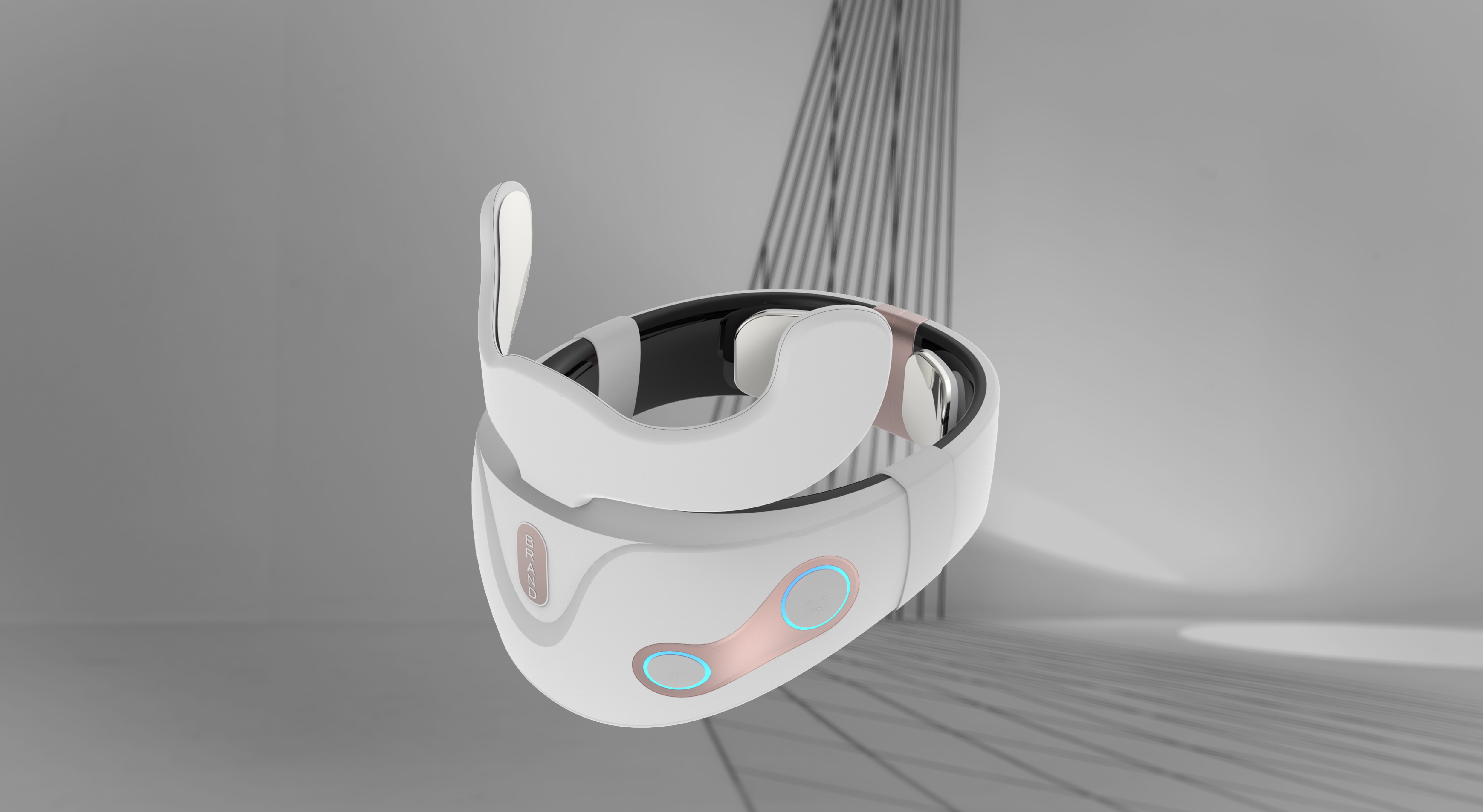 Design of Neck Massage Instrument，product design，Massage instrument design，