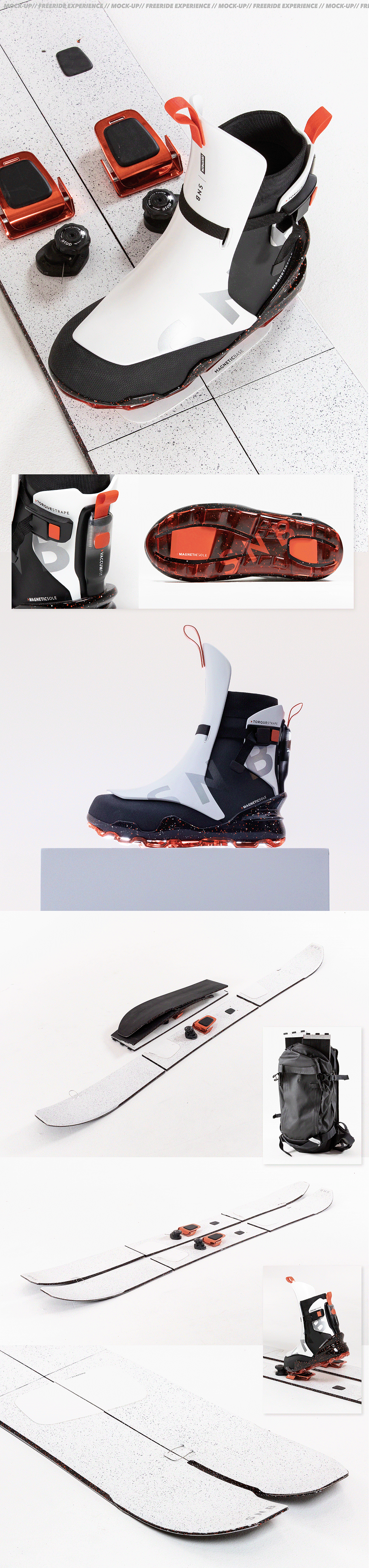 ski，shoes，product design，