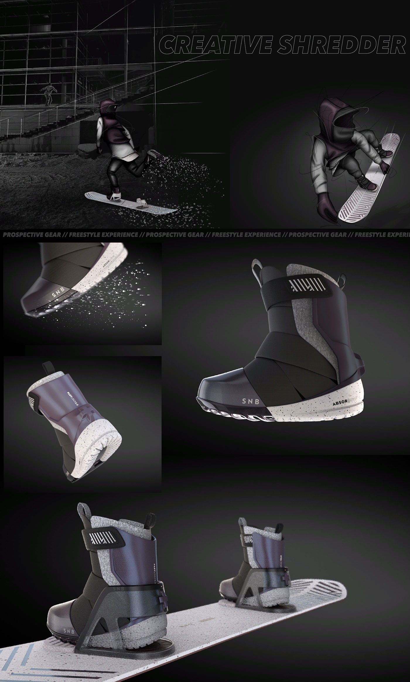 ski，shoes，product design，