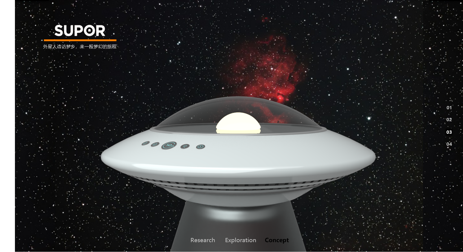 Humidifier，Night light，ufo，