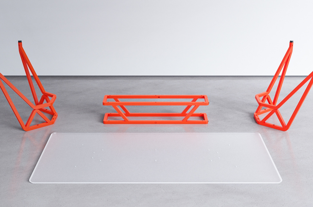 stability，Minimalist design ，Recyclable materials，Landr dining，