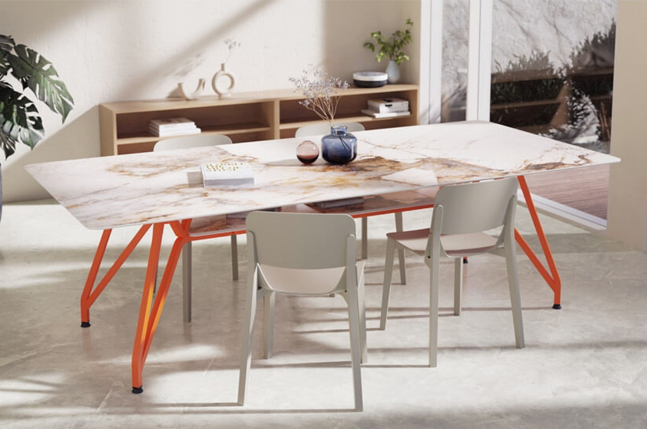 stability，Minimalist design ，Recyclable materials，Landr dining，