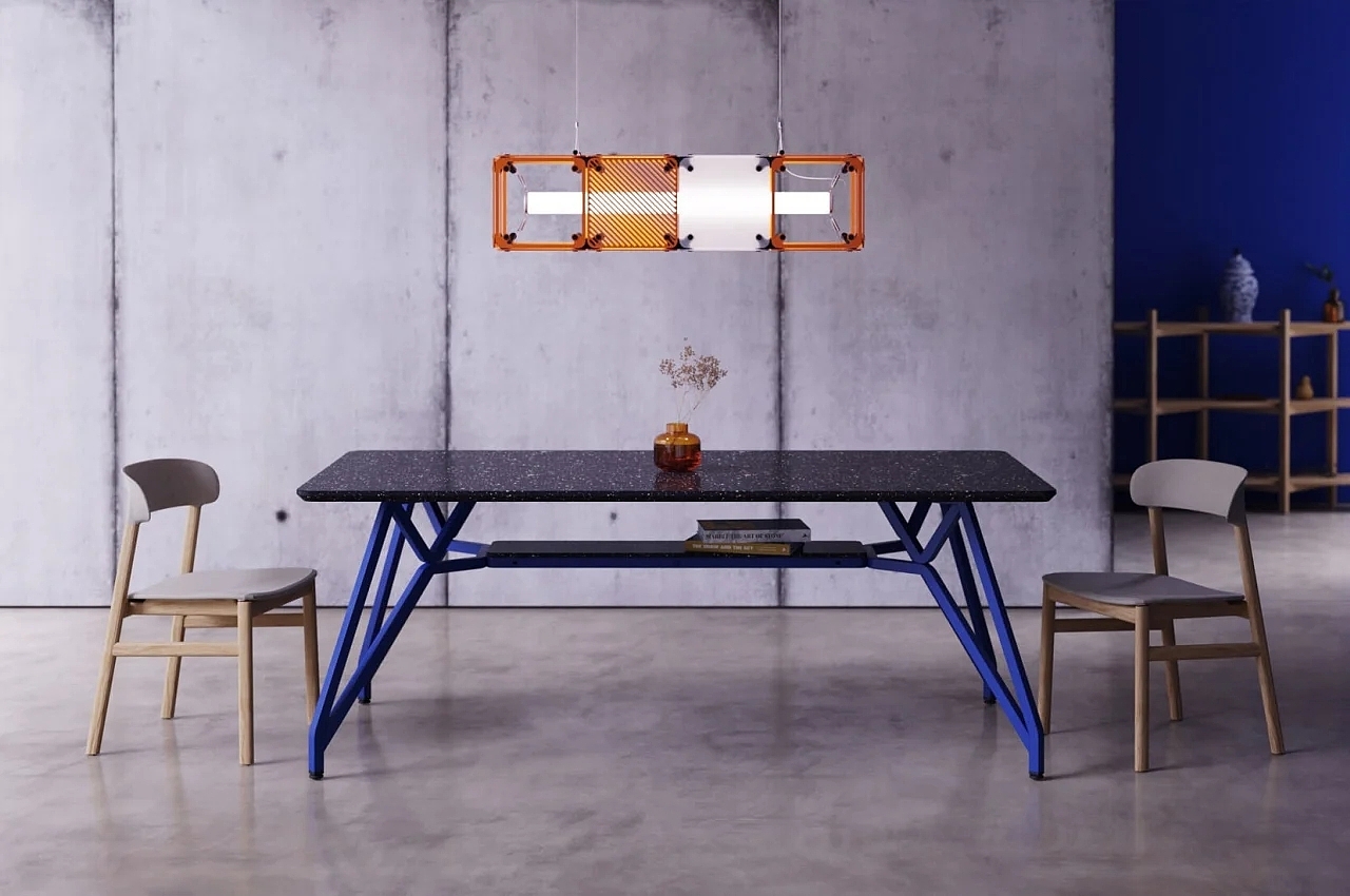 stability，Minimalist design ，Recyclable materials，Landr dining，