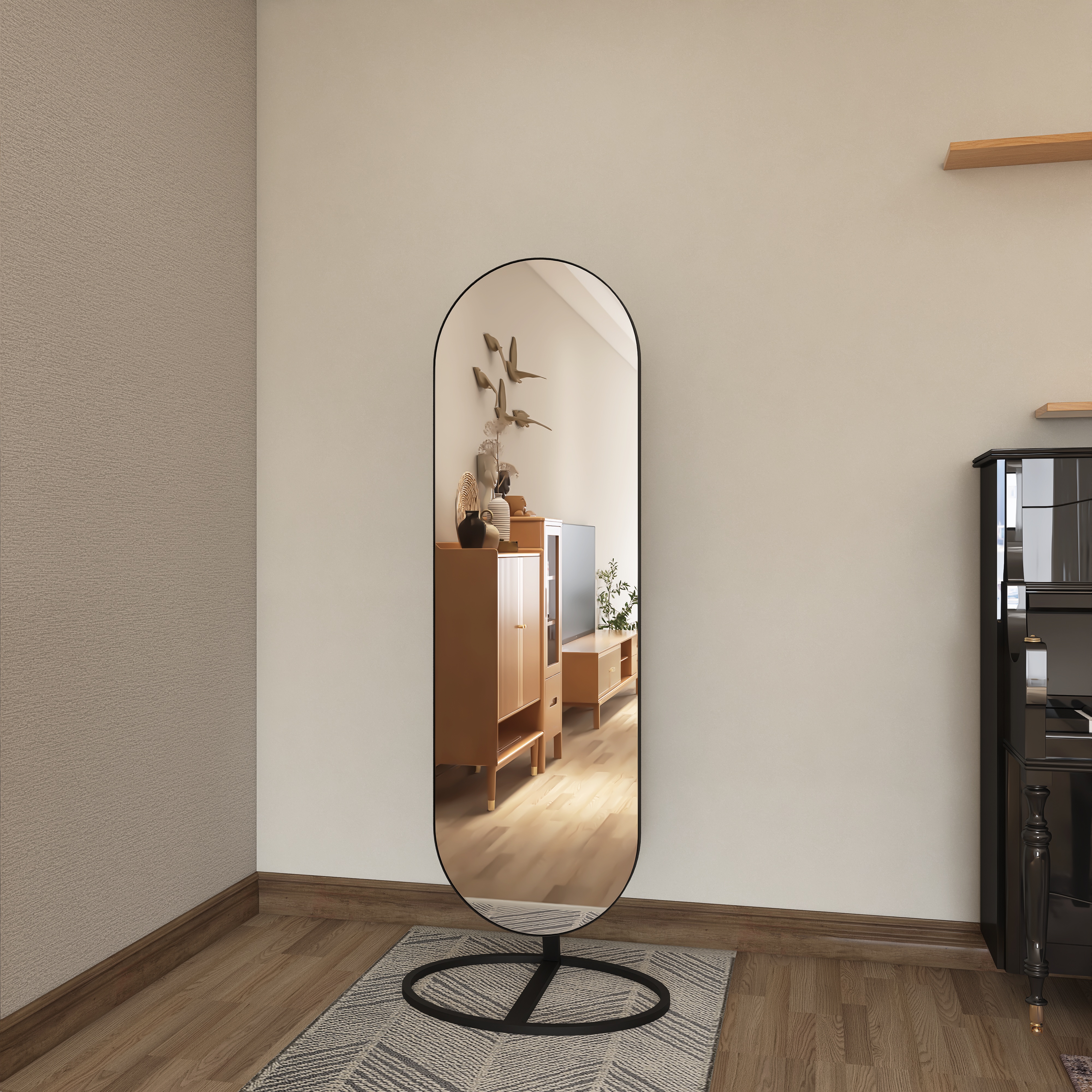 Full-length mirror，mirror，Whole body mirror，Floor mirror，Big mirror，