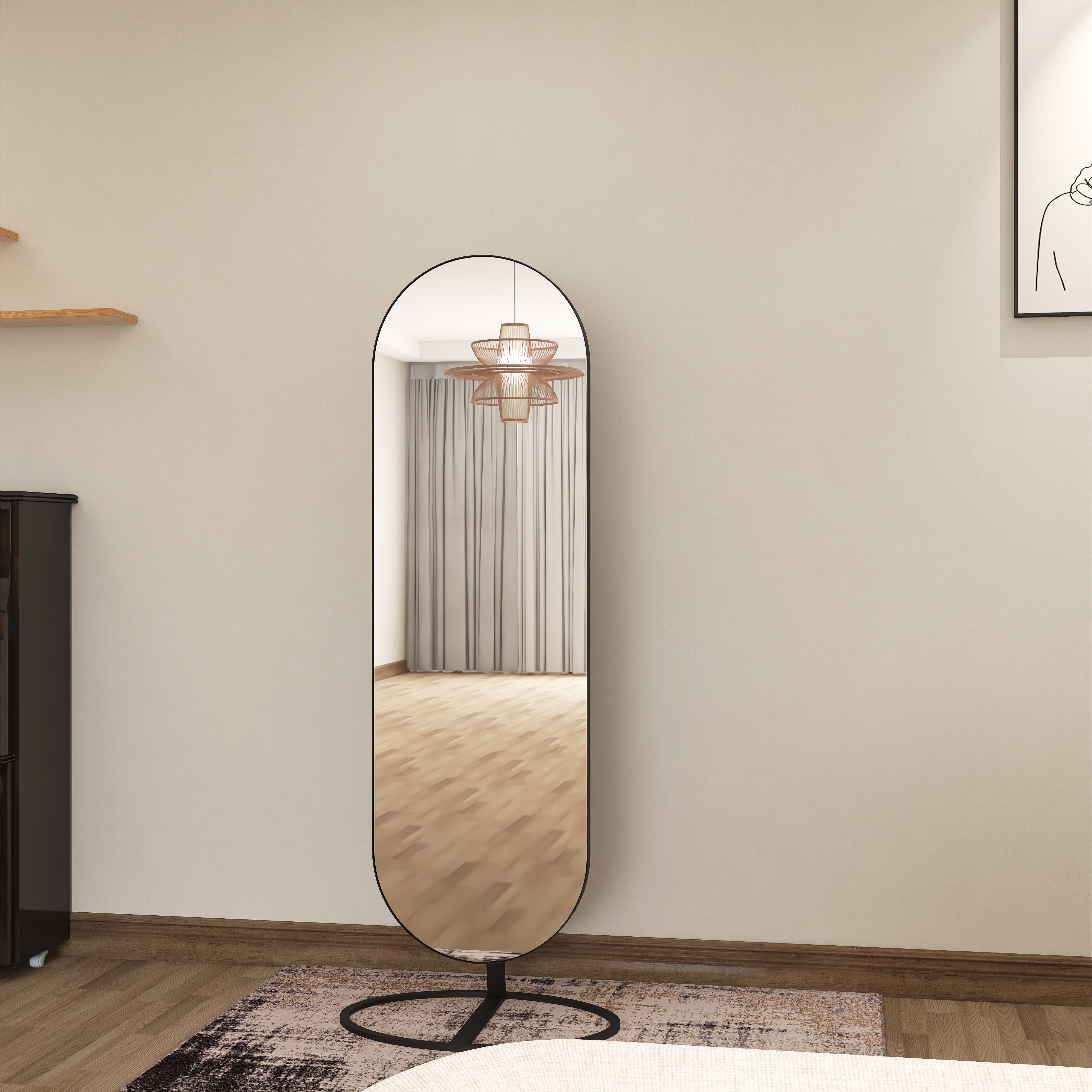 Full-length mirror，mirror，Whole body mirror，Floor mirror，Big mirror，