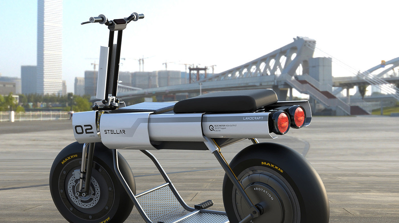 Electric scooter，vehicle，stellar，3D modeling，Electric scooter，vehicle，stellar，3D modeling，