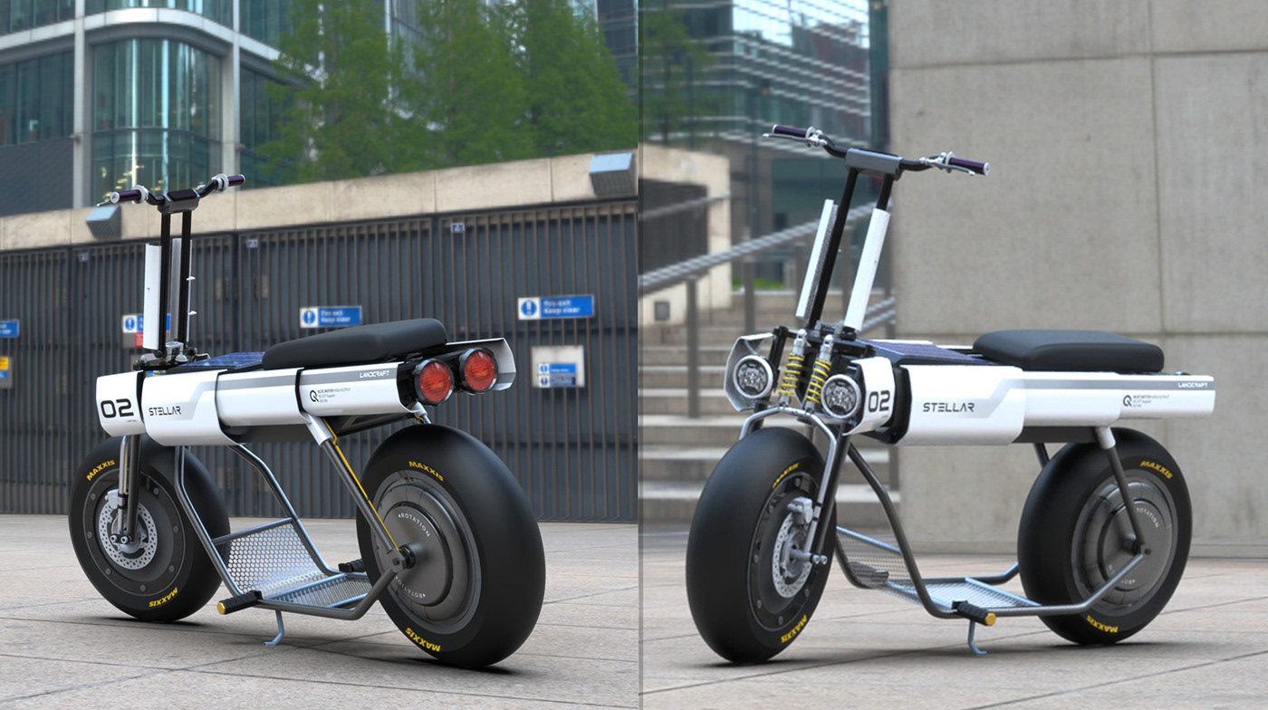 Electric scooter，vehicle，stellar，3D modeling，Electric scooter，vehicle，stellar，3D modeling，