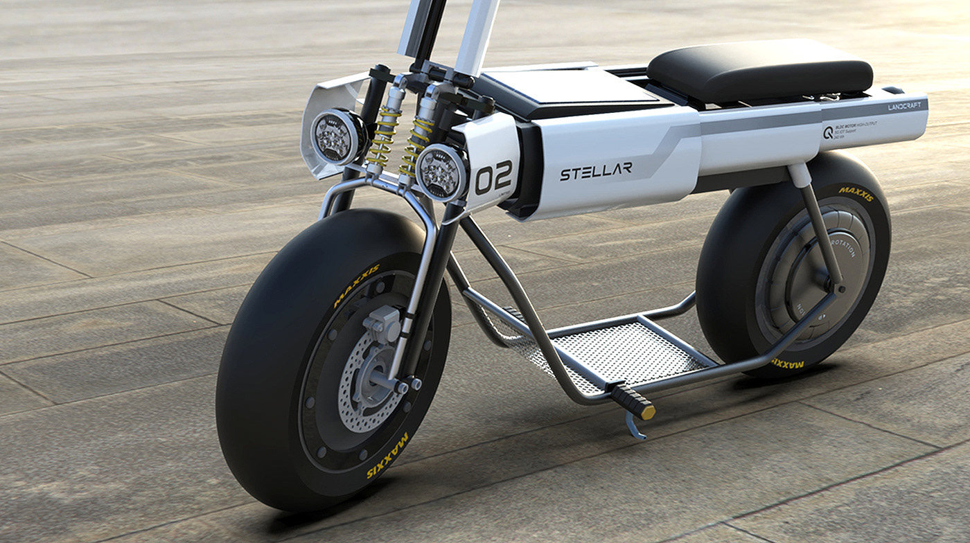 Electric scooter，vehicle，stellar，3D modeling，Electric scooter，vehicle，stellar，3D modeling，