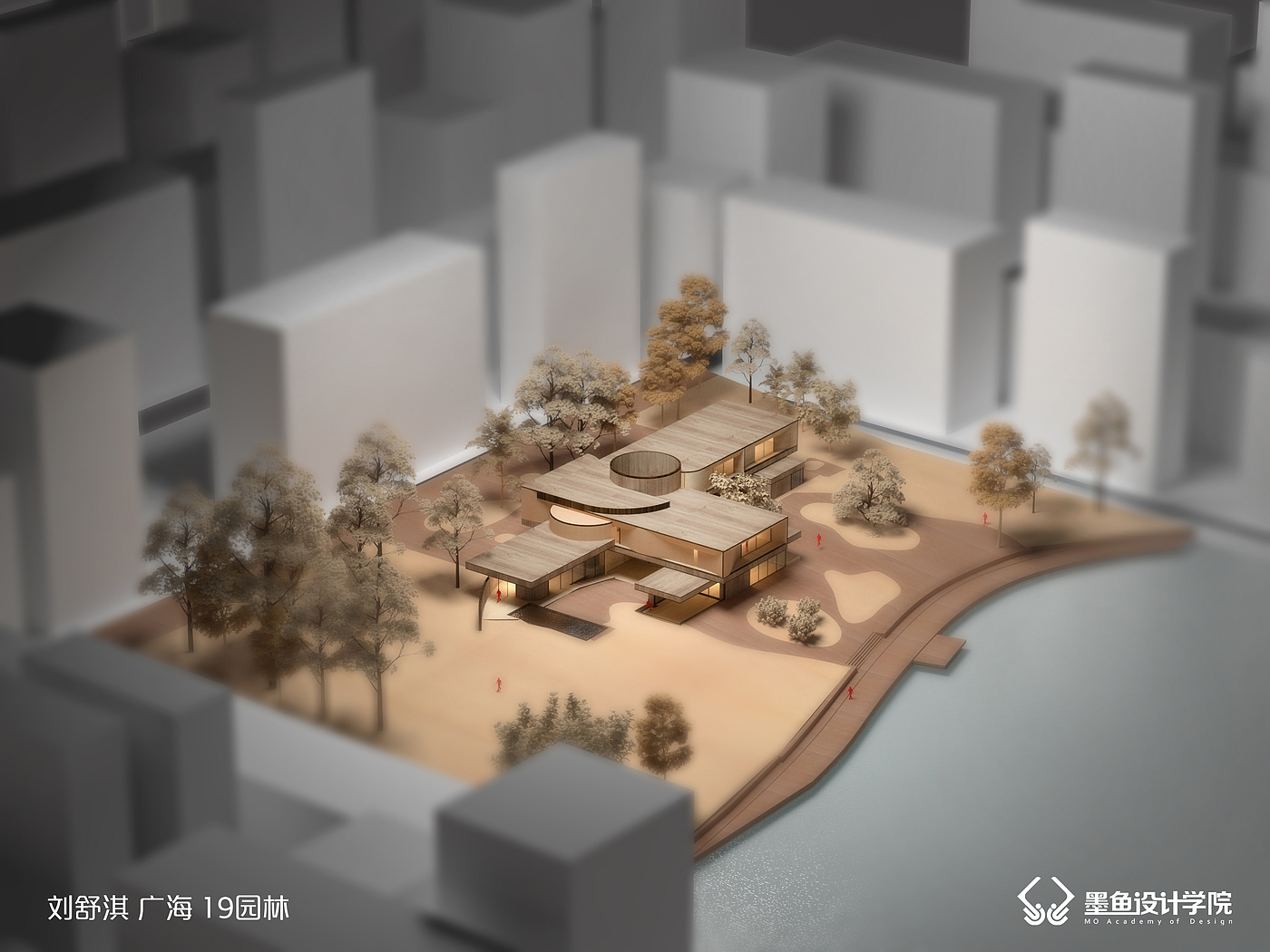 Cuttlefish design，Cuttlefish Design Institute，space design ，Manual model，V-Ray rendering，Manual model renderings，design sketch，environmental design ，