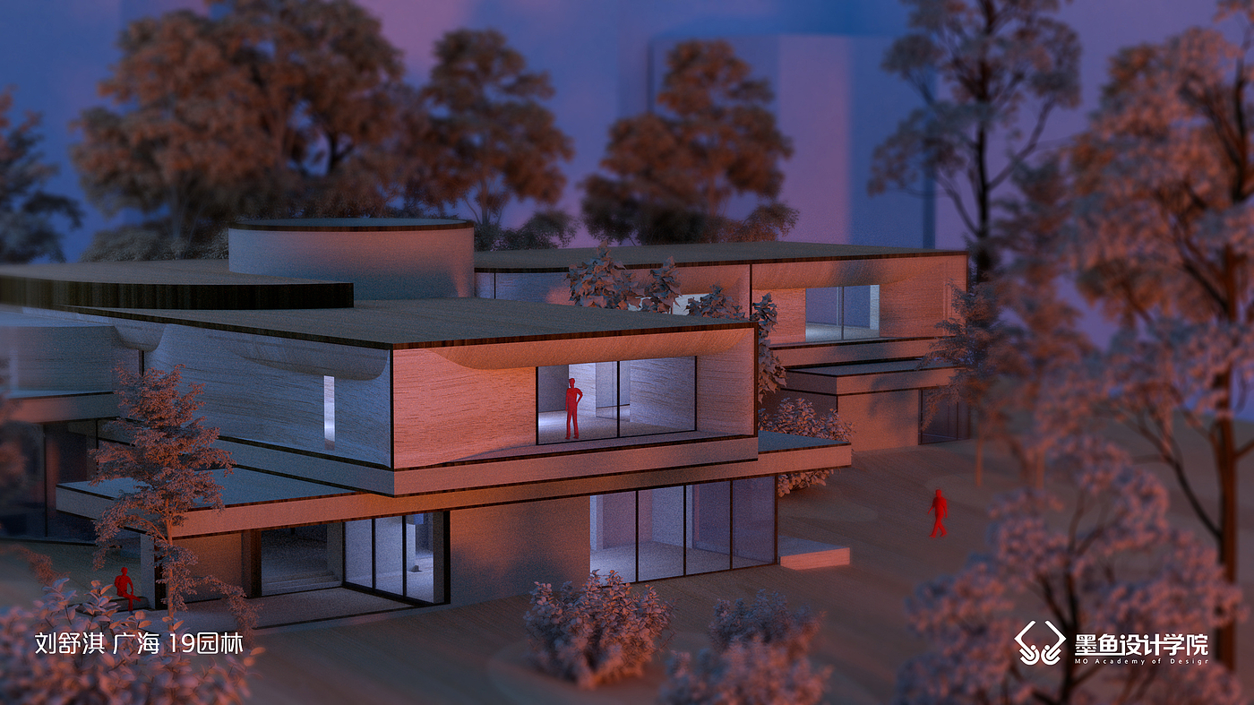 Cuttlefish design，Cuttlefish Design Institute，space design ，Manual model，V-Ray rendering，Manual model renderings，design sketch，environmental design ，