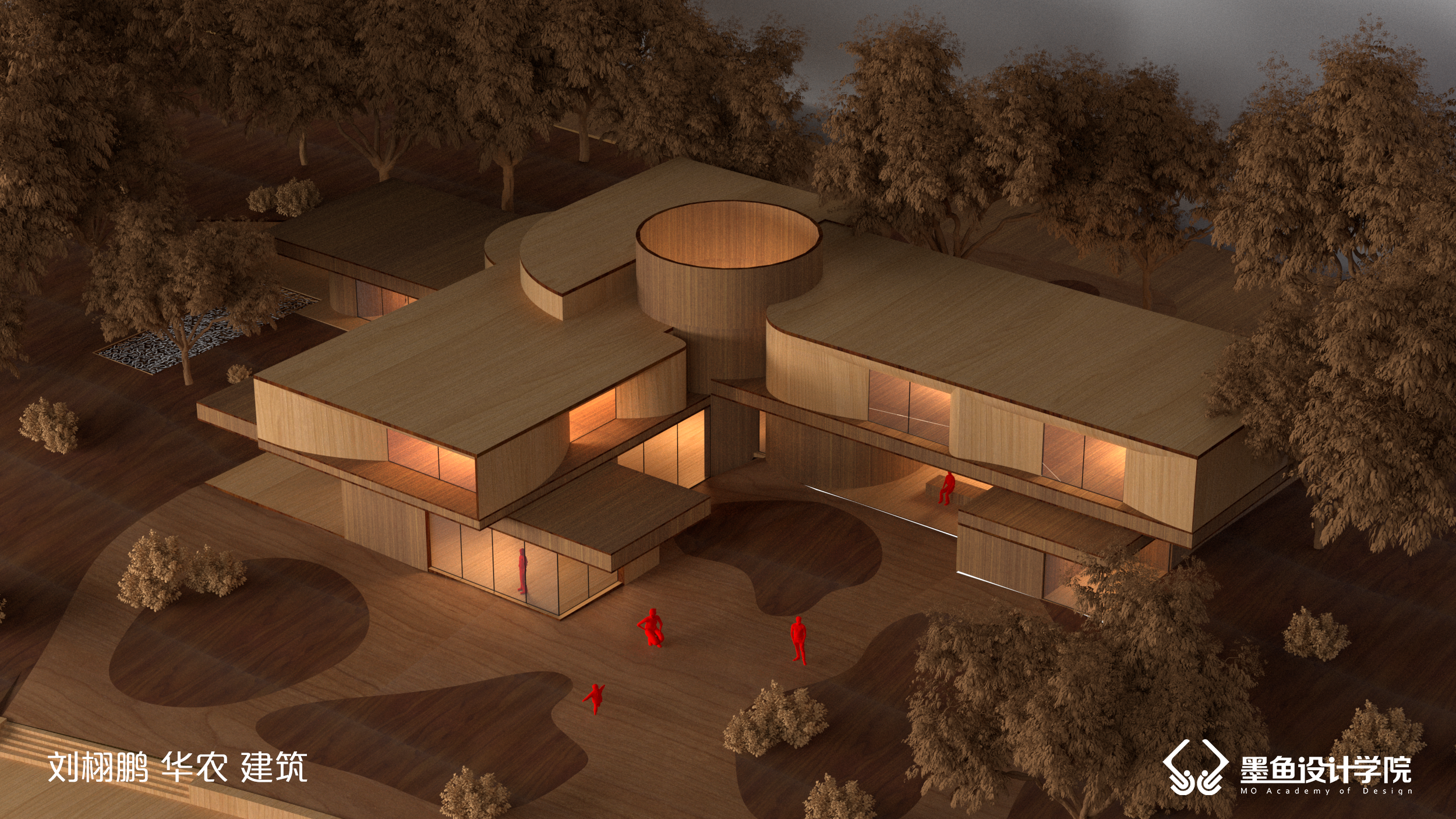 Cuttlefish design，Cuttlefish Design Institute，space design ，Manual model，V-Ray rendering，Manual model renderings，design sketch，environmental design ，