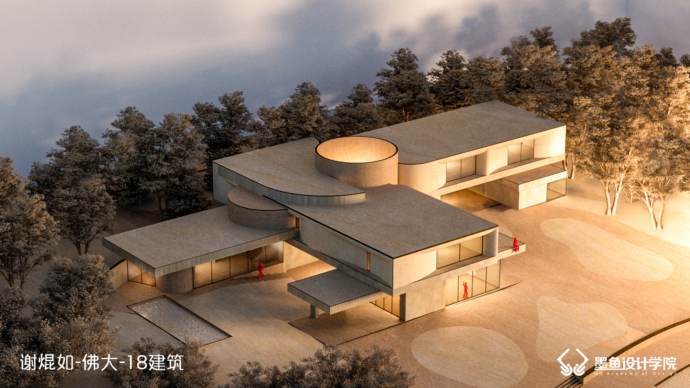 Cuttlefish design，Cuttlefish Design Institute，space design ，Manual model，V-Ray rendering，Manual model renderings，design sketch，environmental design ，