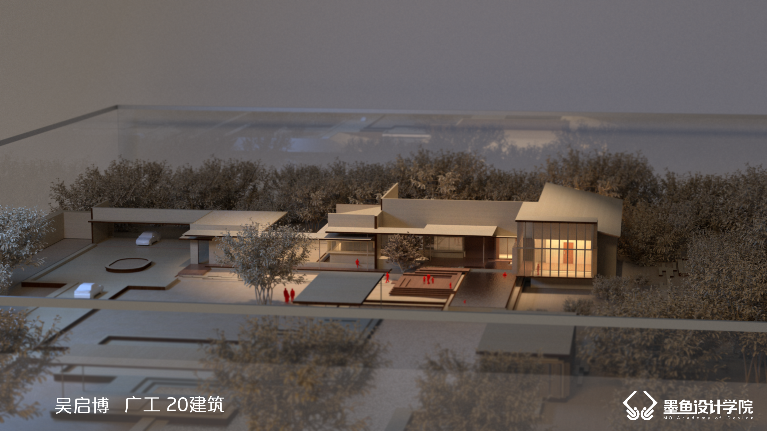 Cuttlefish design，Cuttlefish Design Institute，space design ，Manual model，V-Ray rendering，Manual model renderings，design sketch，environmental design ，