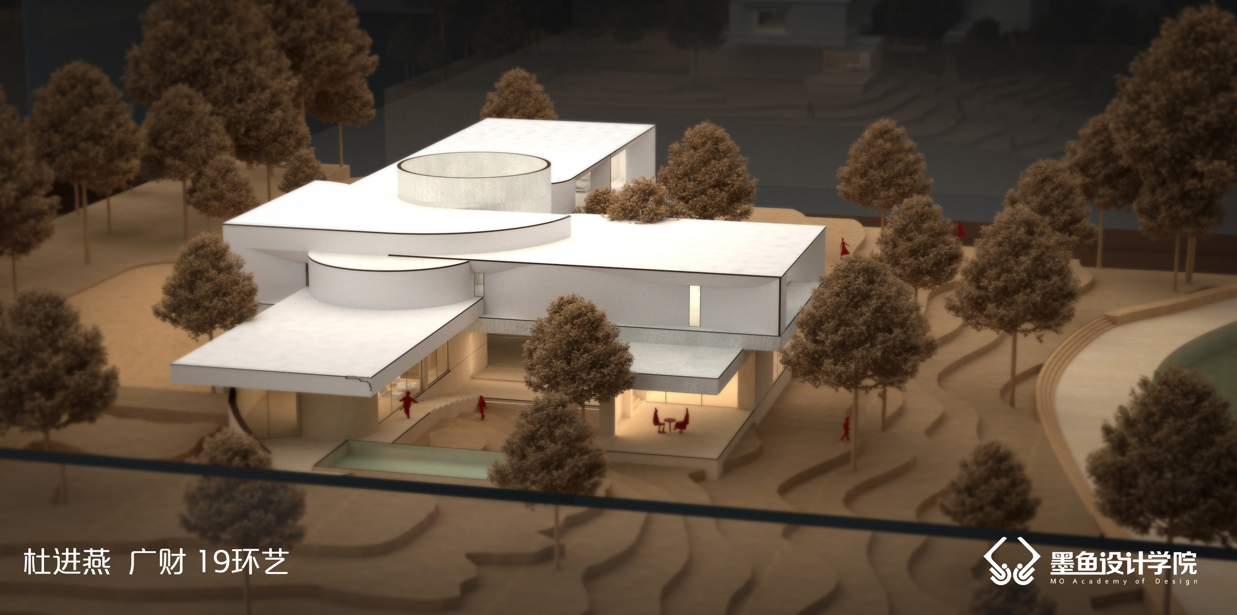 Cuttlefish design，Cuttlefish Design Institute，space design ，Manual model，V-Ray rendering，Manual model renderings，design sketch，environmental design ，