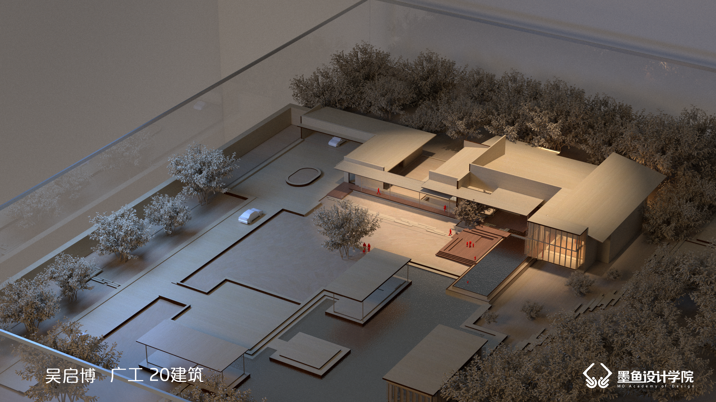 Cuttlefish design，Cuttlefish Design Institute，space design ，Manual model，V-Ray rendering，Manual model renderings，design sketch，environmental design ，