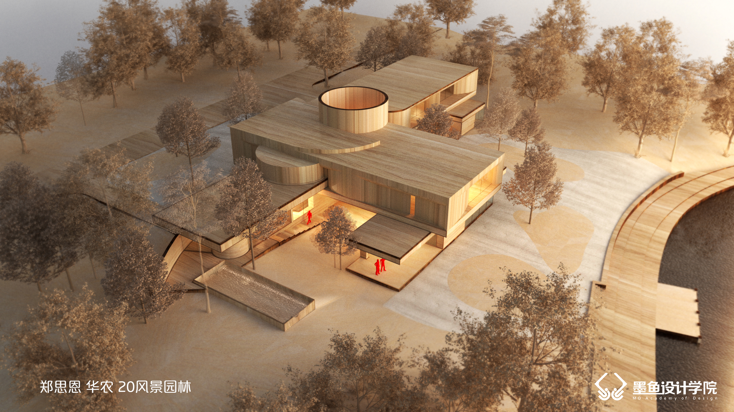 Cuttlefish design，Cuttlefish Design Institute，space design ，Manual model，V-Ray rendering，Manual model renderings，design sketch，environmental design ，