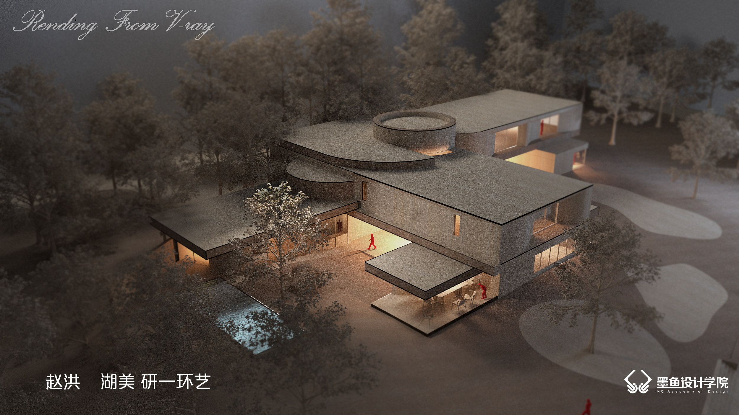 Cuttlefish design，Cuttlefish Design Institute，space design ，Manual model，V-Ray rendering，Manual model renderings，design sketch，environmental design ，