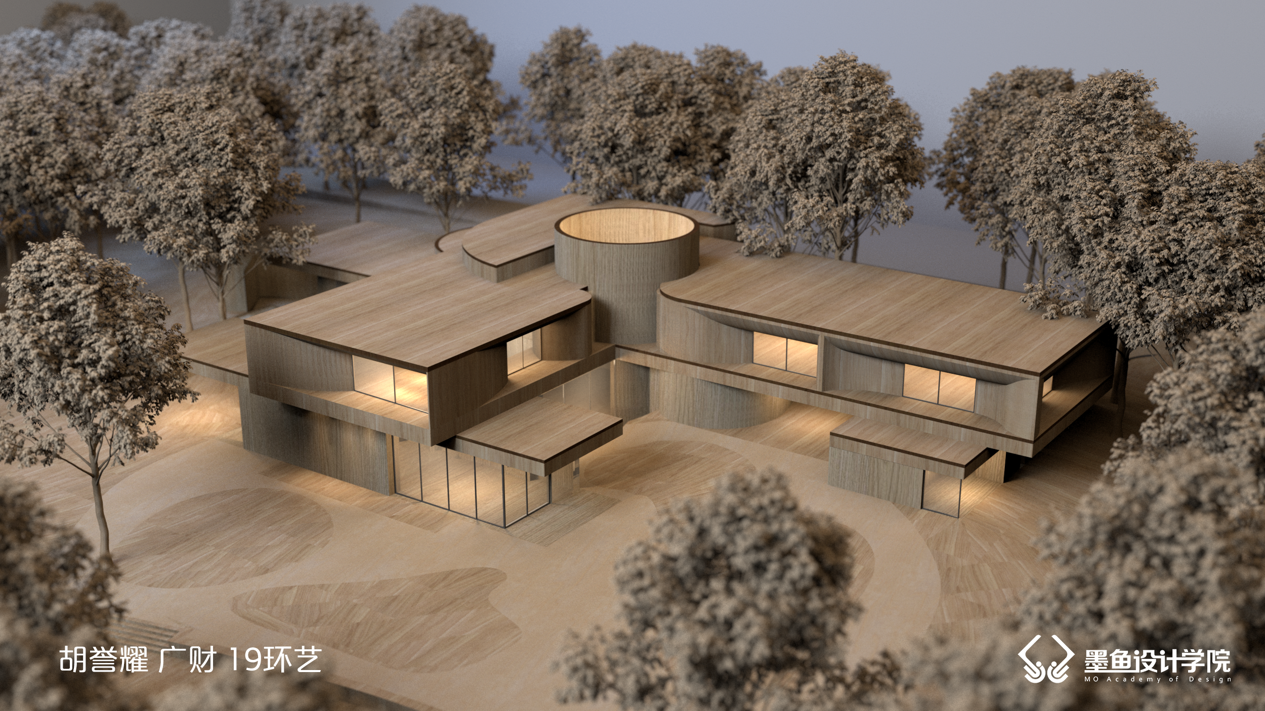 Cuttlefish design，Cuttlefish Design Institute，space design ，Manual model，V-Ray rendering，Manual model renderings，design sketch，environmental design ，