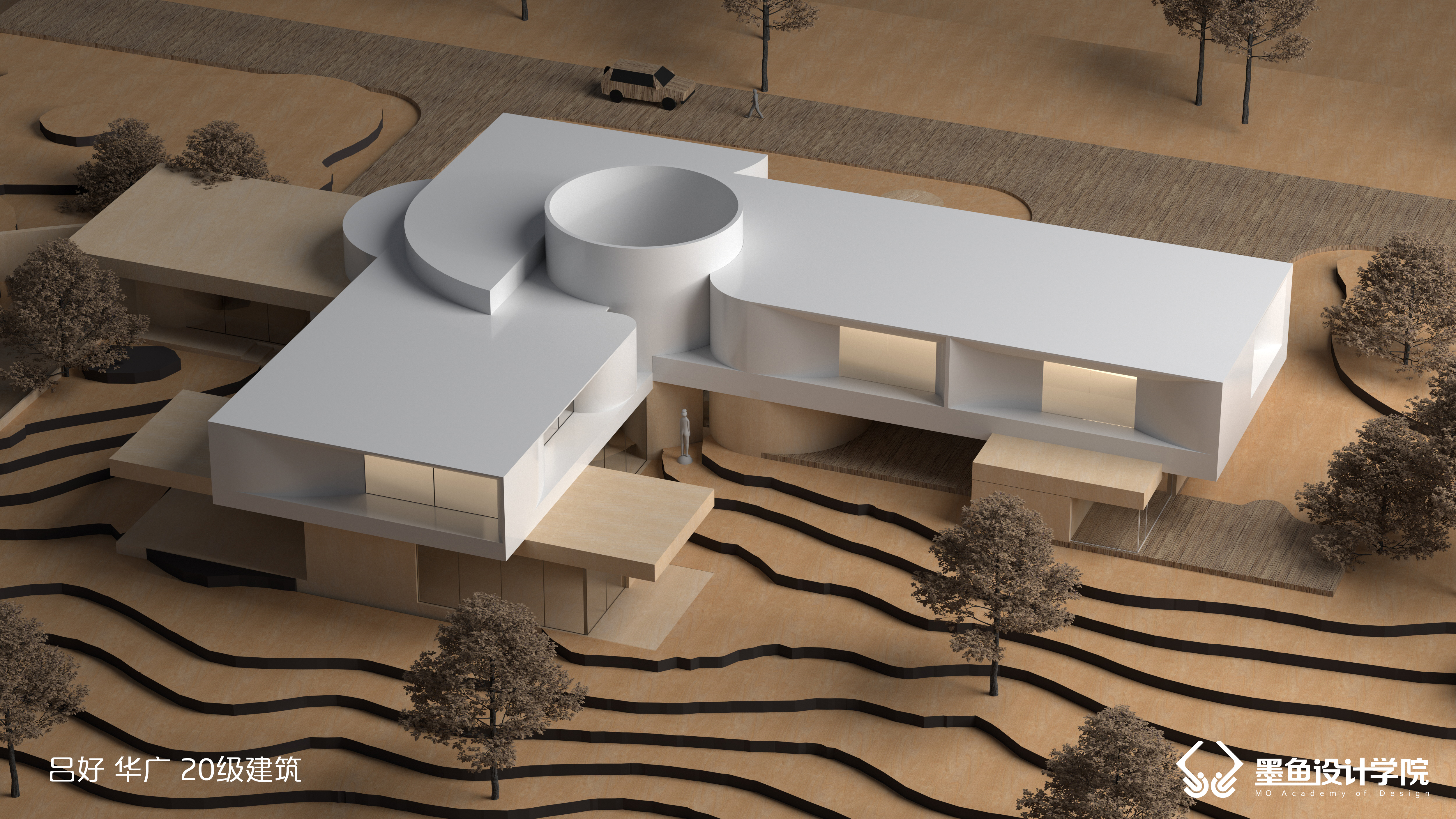 Cuttlefish design，Cuttlefish Design Institute，space design ，Manual model，V-Ray rendering，Manual model renderings，design sketch，environmental design ，