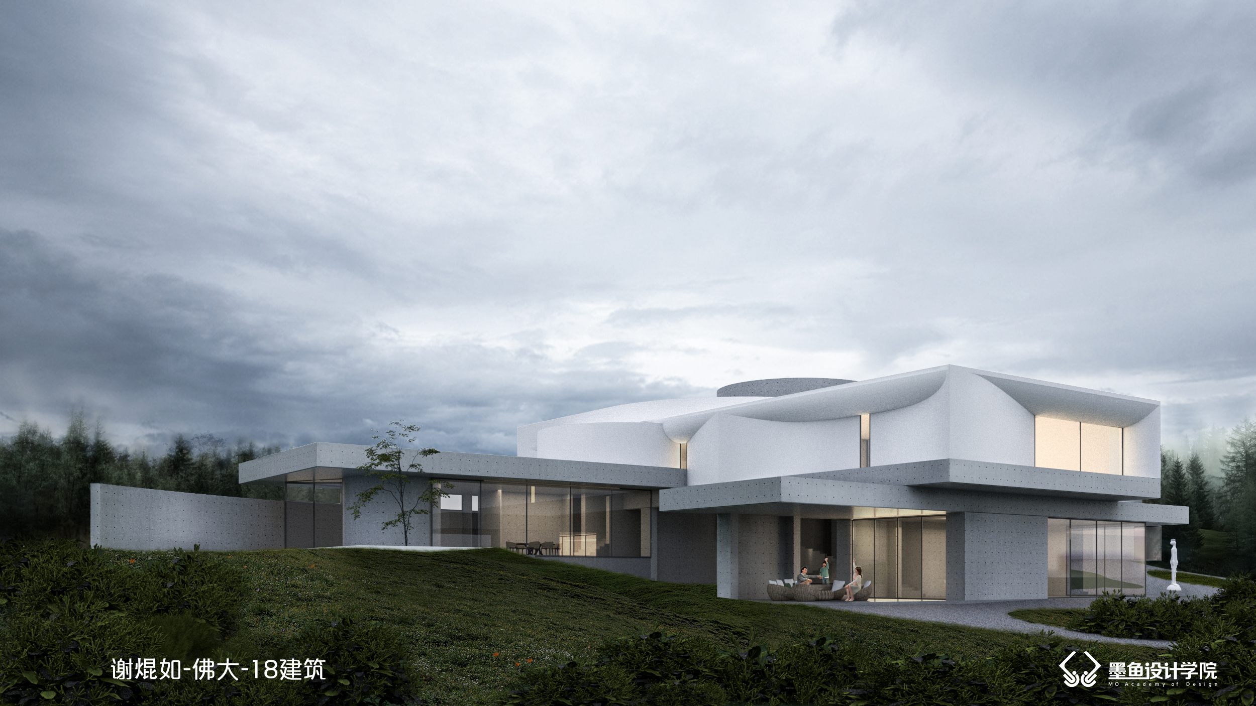 Cuttlefish design，Cuttlefish Design Institute，design sketch，Realistic wind effect diagram，Realistic wind，space design ，Render，Design，