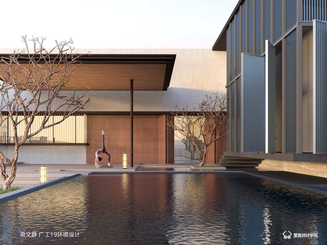 Cuttlefish design，Cuttlefish Design Institute，design sketch，Realistic wind effect diagram，Realistic wind，space design ，Render，Design，