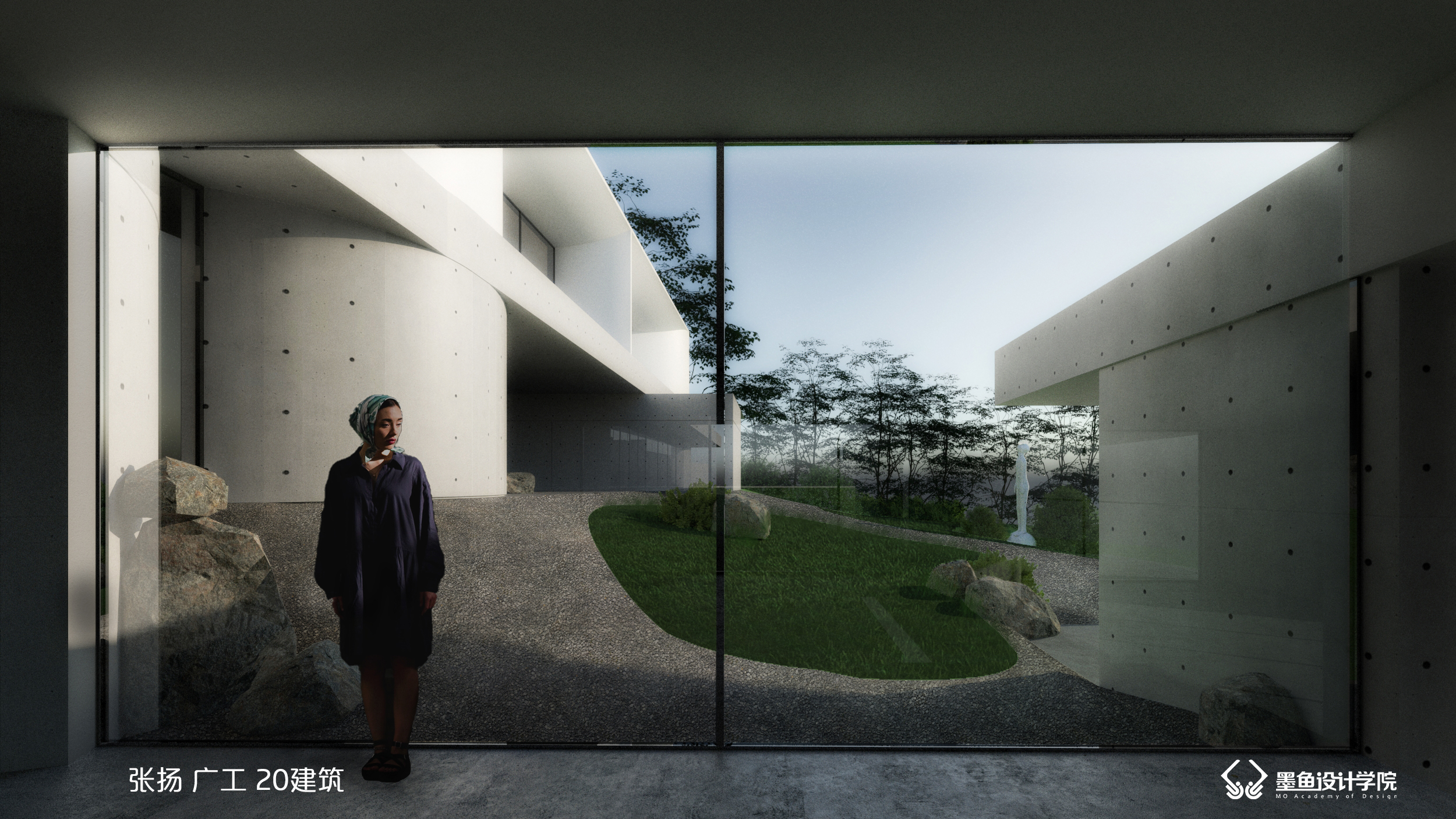 Cuttlefish design，Cuttlefish Design Institute，design sketch，Realistic wind effect diagram，Realistic wind，space design ，Render，Design，