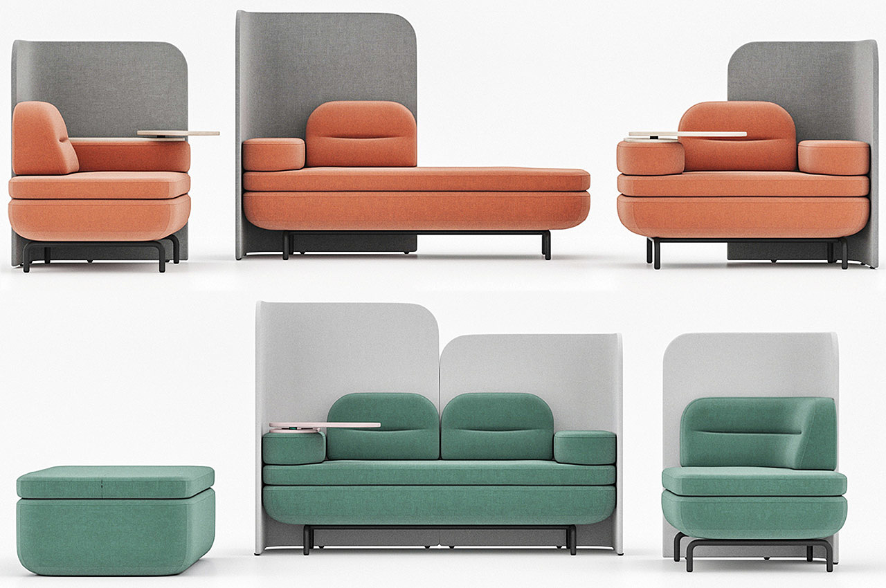 Dymitr Malcew set，furniture，modularization，originality，