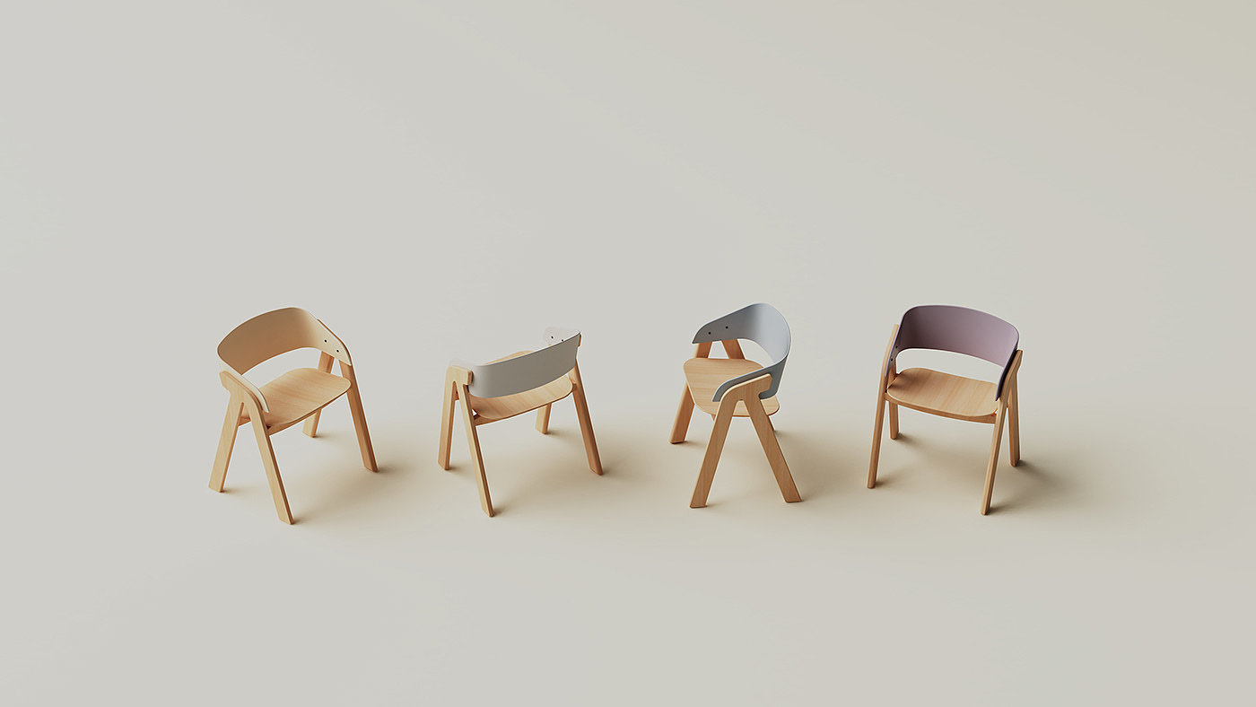 Leek.，chair，Ergonomics，woodwork，Mini furniture，Miniature furniture，