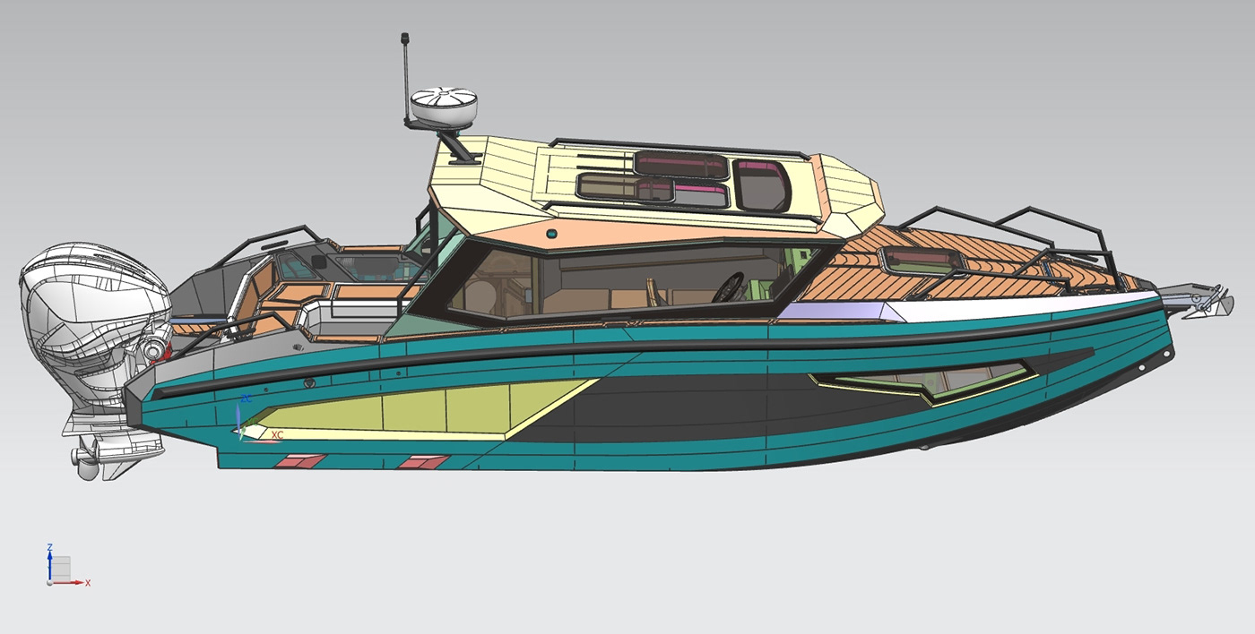 Victory A8，cabin，yacht，Concept map，
