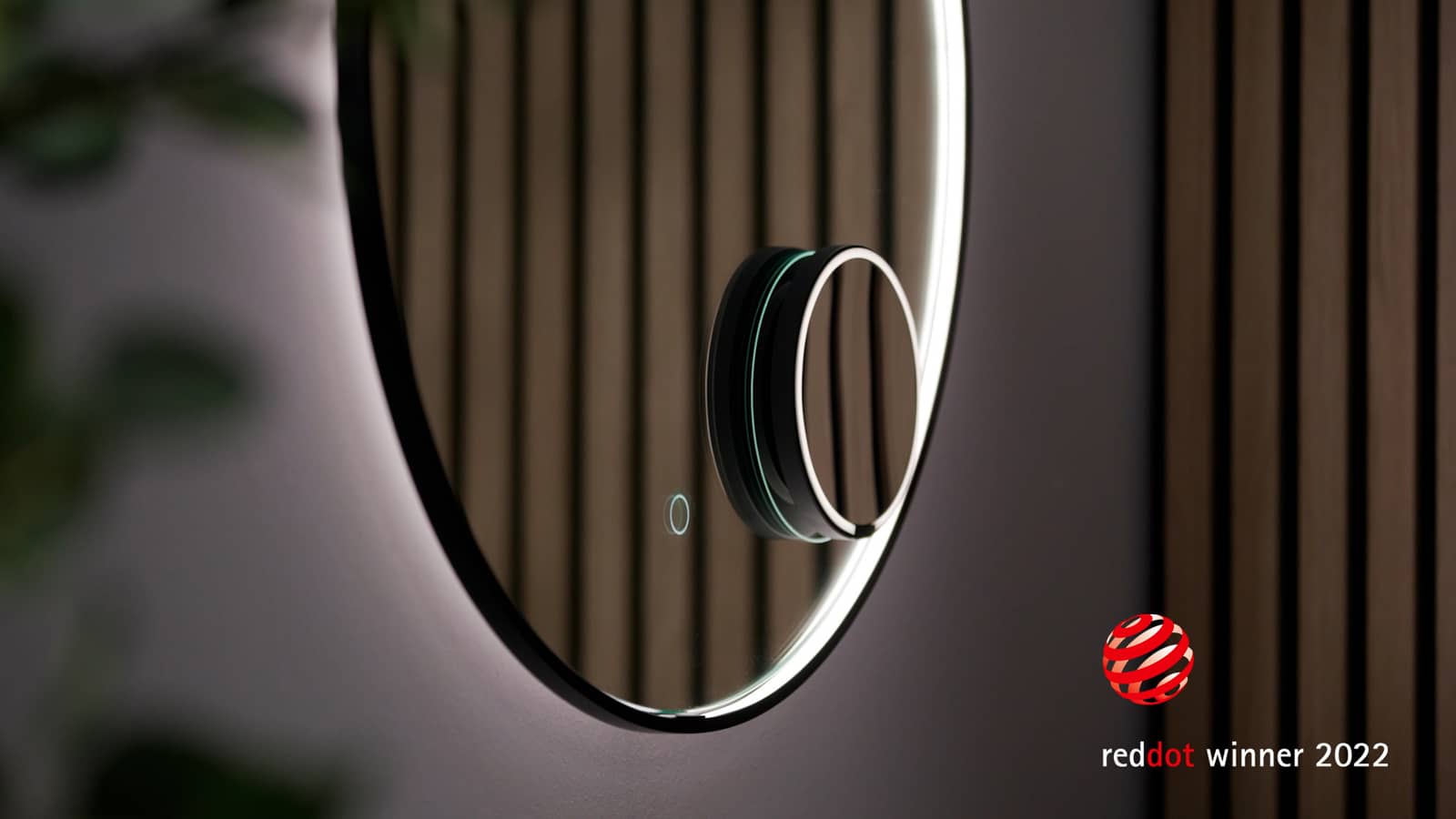 2022 Red Dot Product Design Award，Loop Mirror，Cosmetic mirror，lighting，Wireless charging，