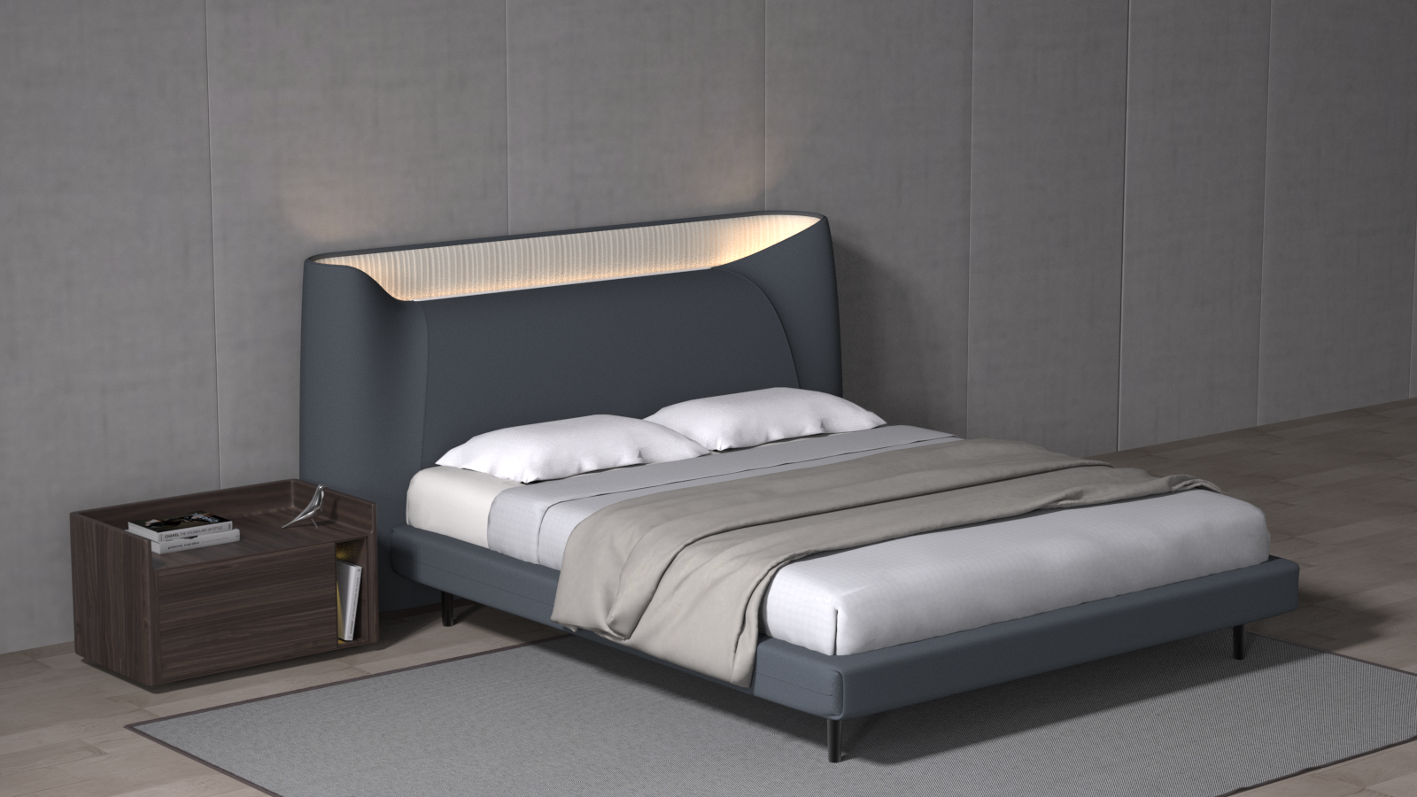 furniture design ，Soft bag bed，Swiss Design，Advanced manual，space，Home，industrial design，articles for daily use，