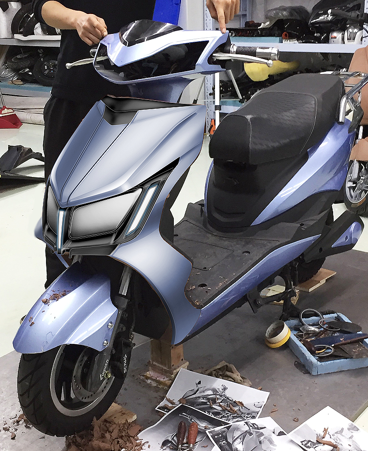 Electric vehicle，motorcycle，modelling，Oil sludge，modeling，The headlamps，lamps and lanterns，