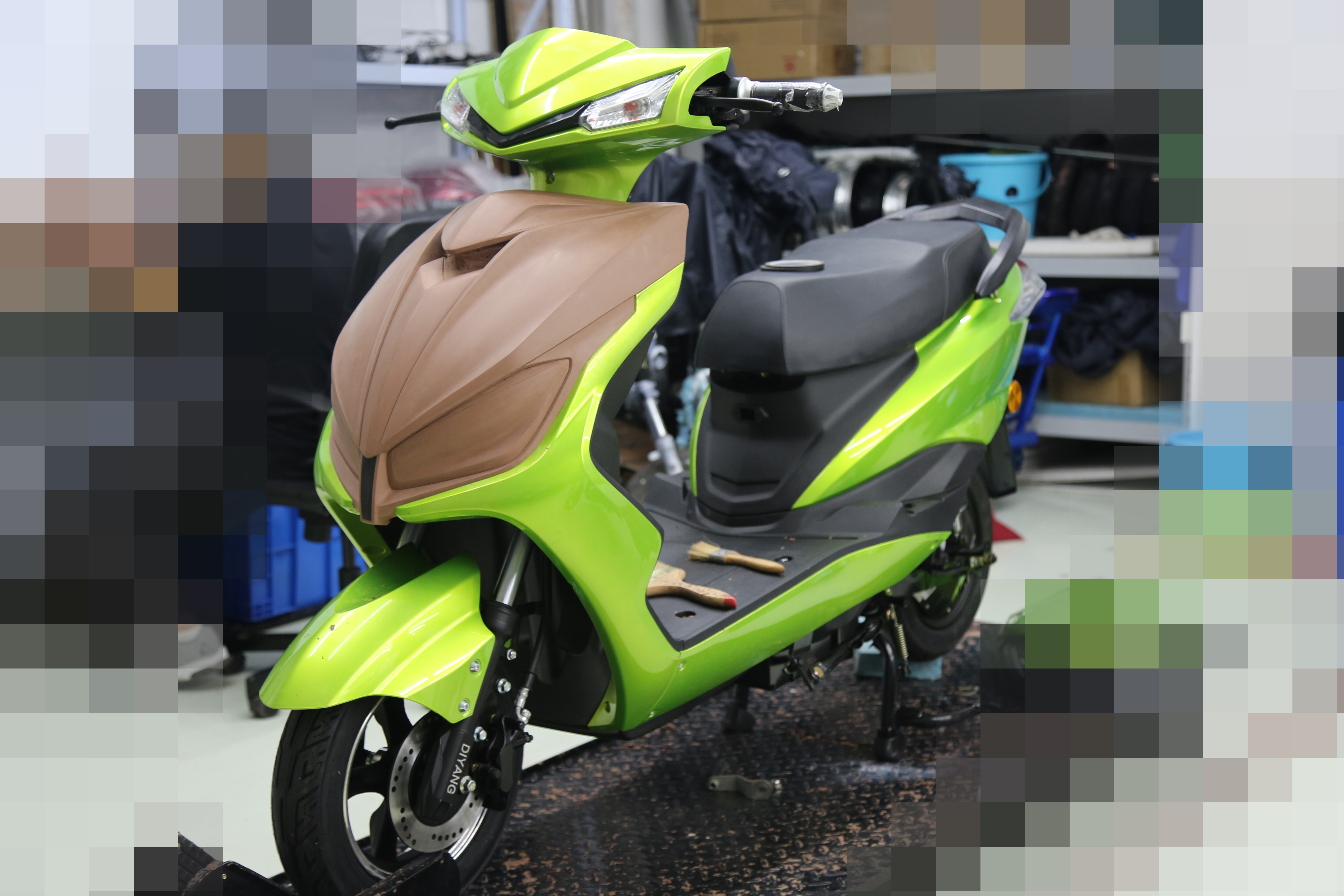 Electric vehicle，motorcycle，The headlamps，lamps and lanterns，Oil sludge，modeling，Model，