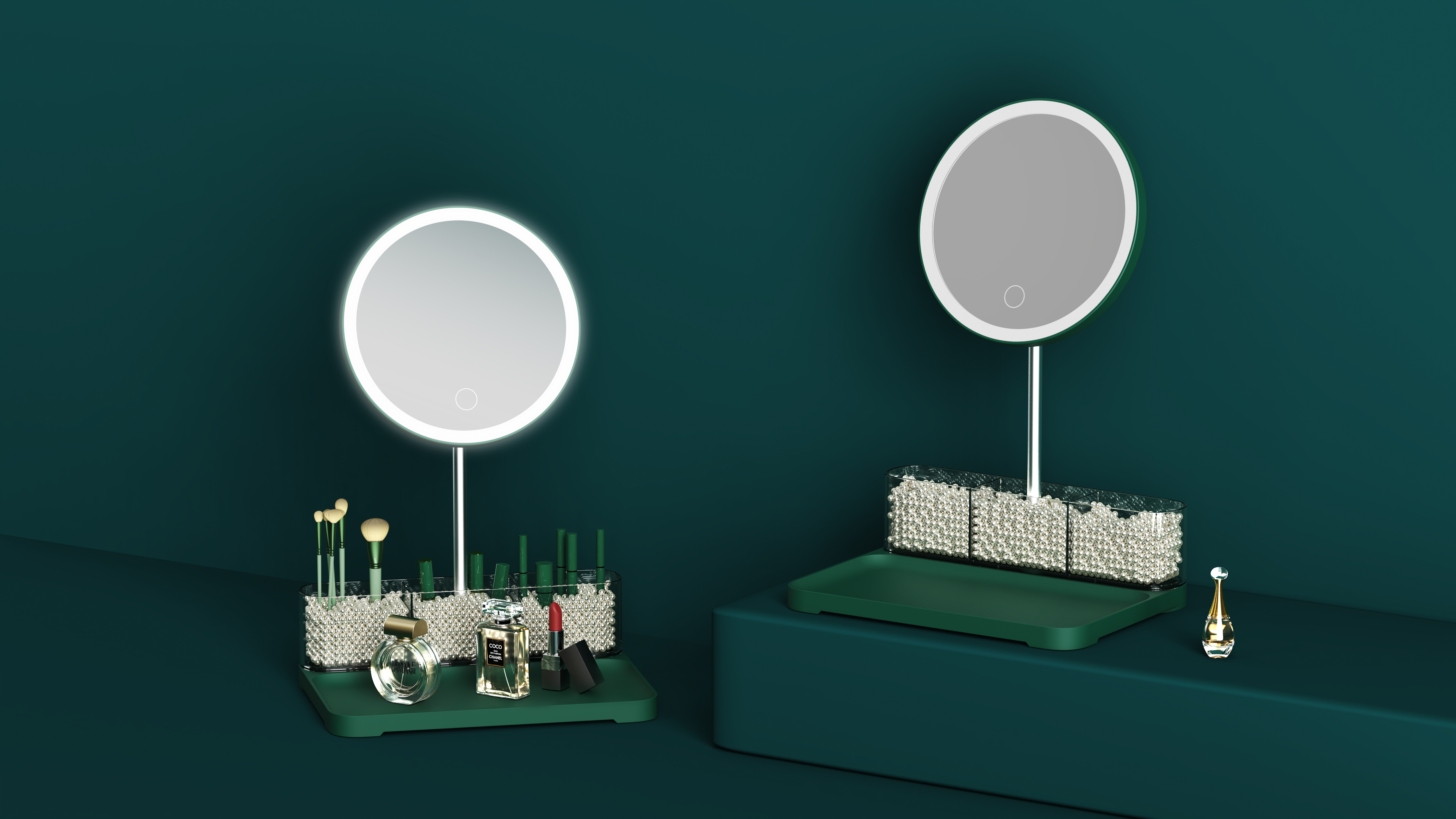 Desktop vanity mirror，Cosmetic mirror，