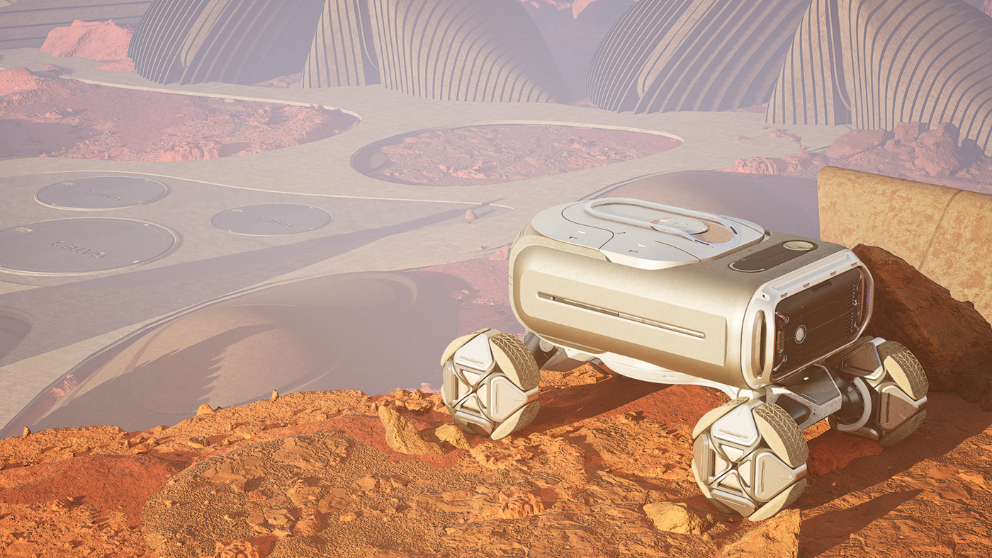 concept，Design，Mars rover，