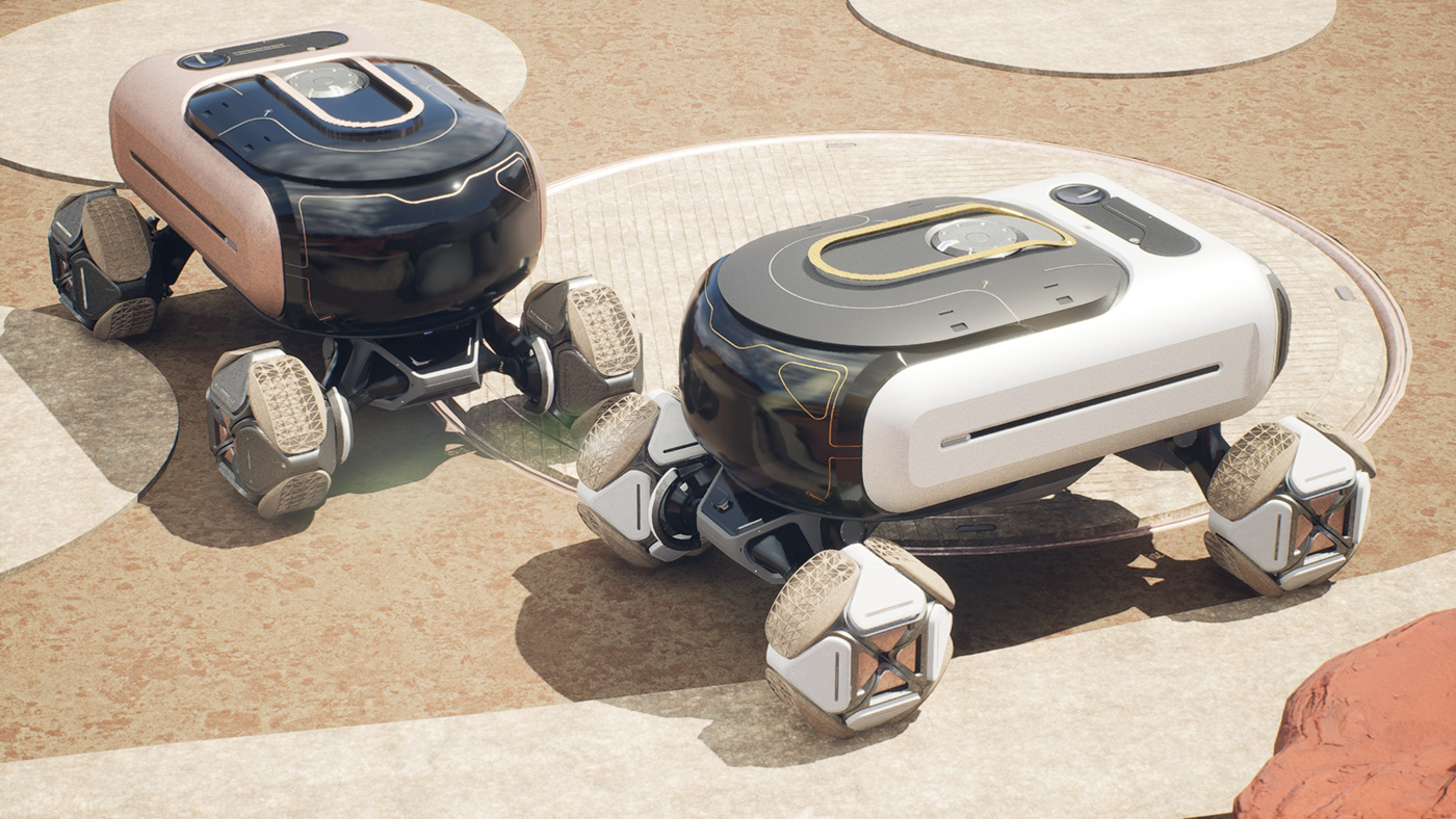 concept，Design，Mars rover，