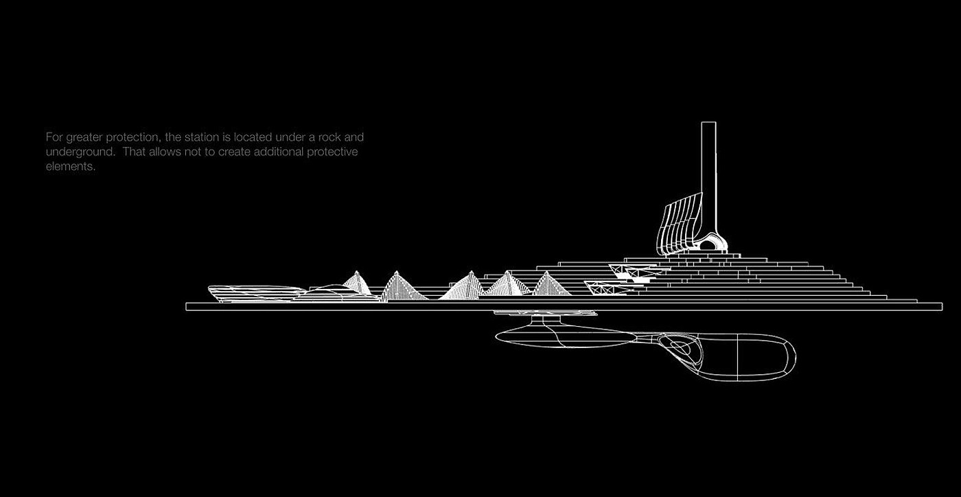 concept，Design，Mars rover，