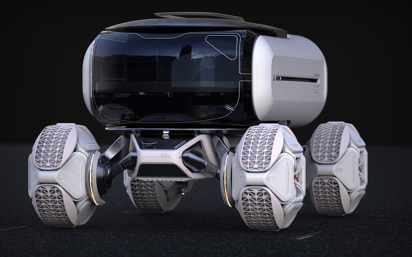concept，Design，Mars rover，