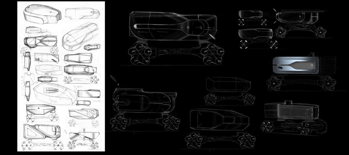 concept，Design，Mars rover，