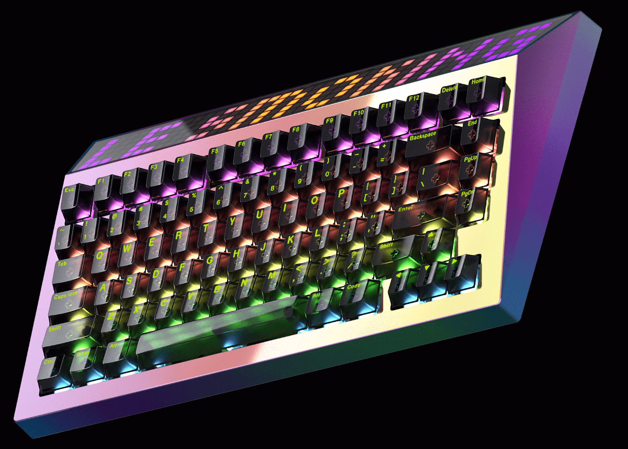 Mechanical keyboard，Cyberboard R2，polishing，