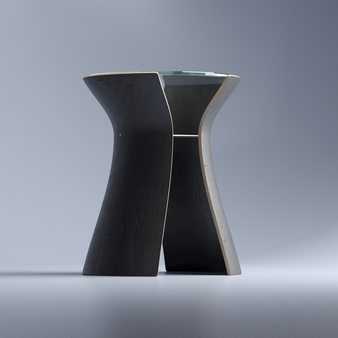 EARL，Side table，Glass，Dark Lord，