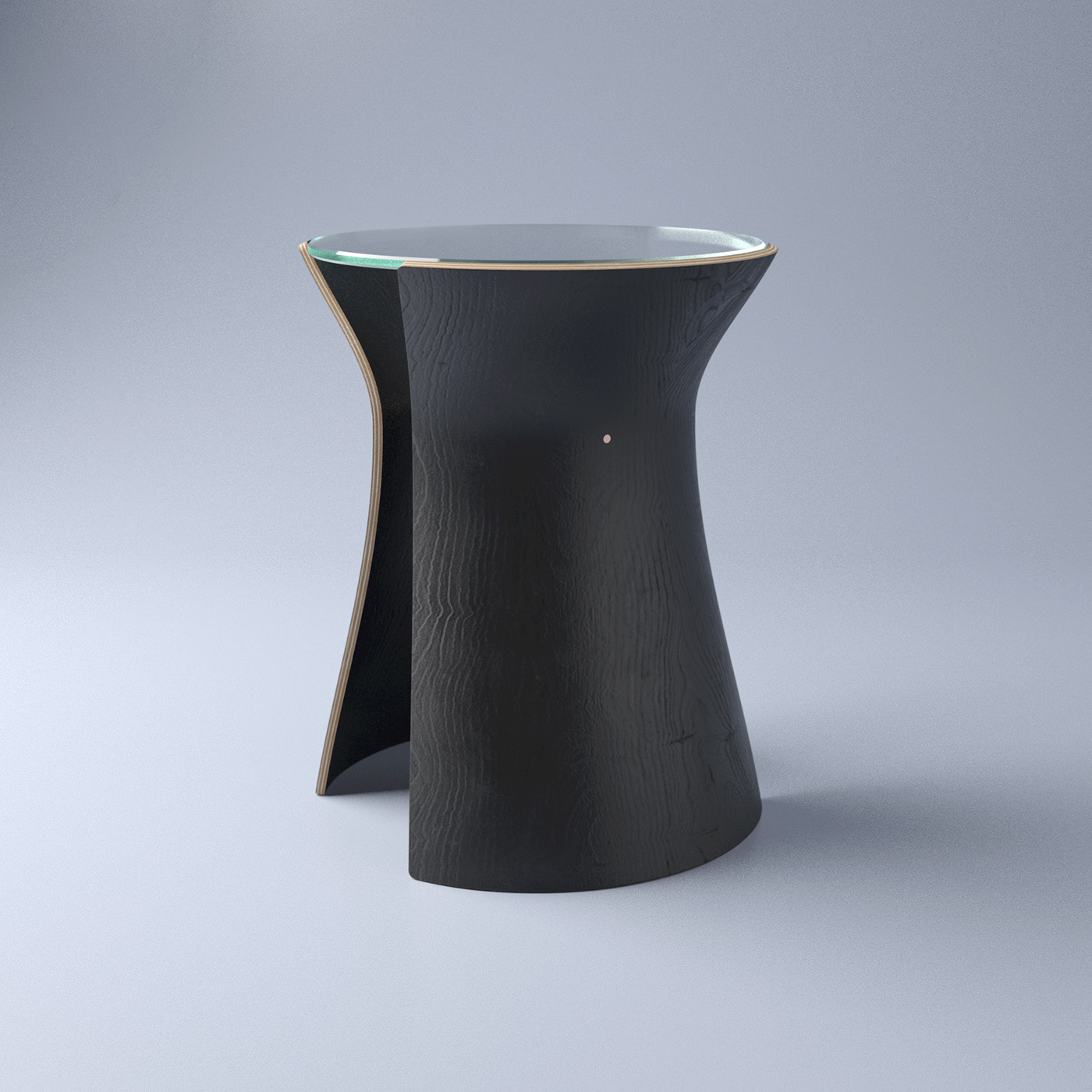 EARL，Side table，Glass，Dark Lord，