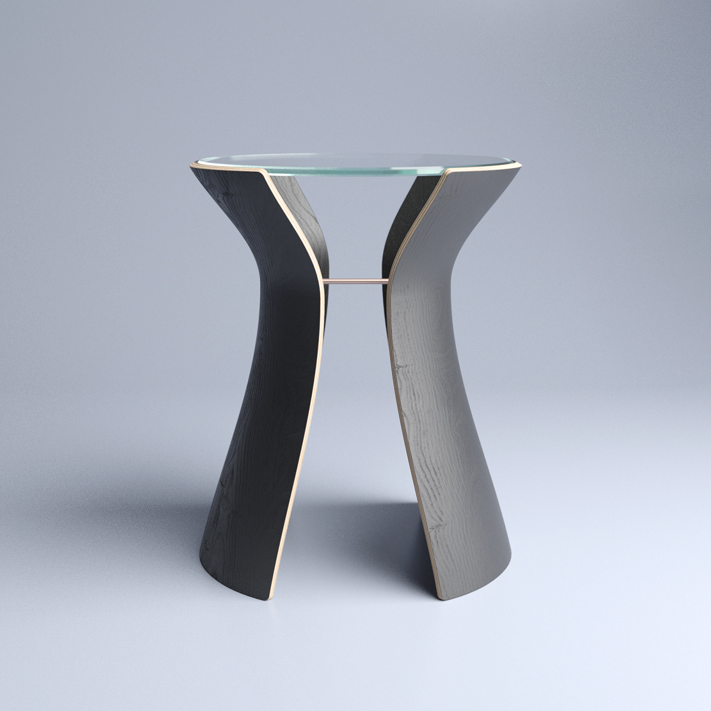 EARL，Side table，Glass，Dark Lord，