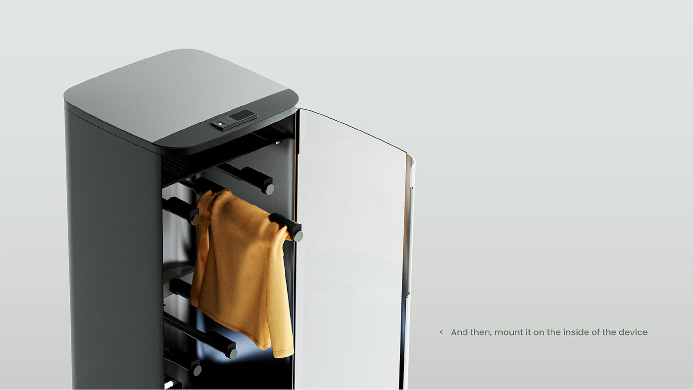 disinfect，Fold up the clothes，fully automatic，security，Ultraviolet disinfection，