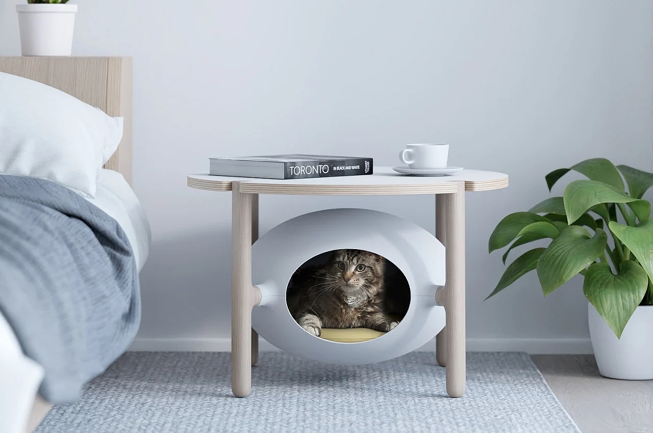 Cat nest，sense of security，ellipse，Save space，