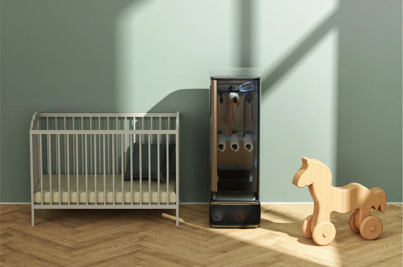 product design，Appearance design，Children's clothing machine，Technology design，Children's wardrobe，Disinfection wardrobe，Ultraviolet disinfection，